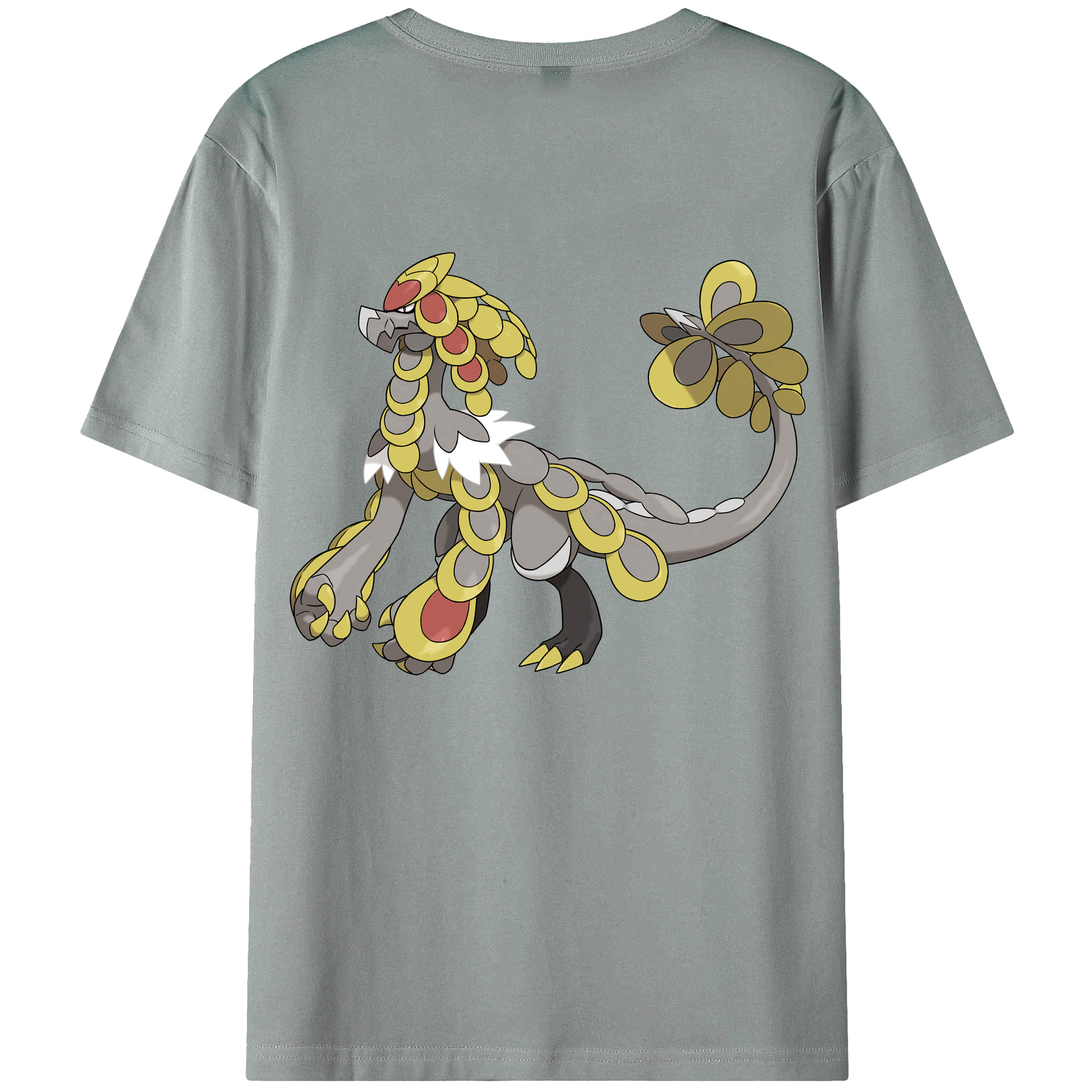 （画像用） ポケットモンスター Pokémon 綿100％ メンズ半袖Tシャツ（バックプリント） 通気性